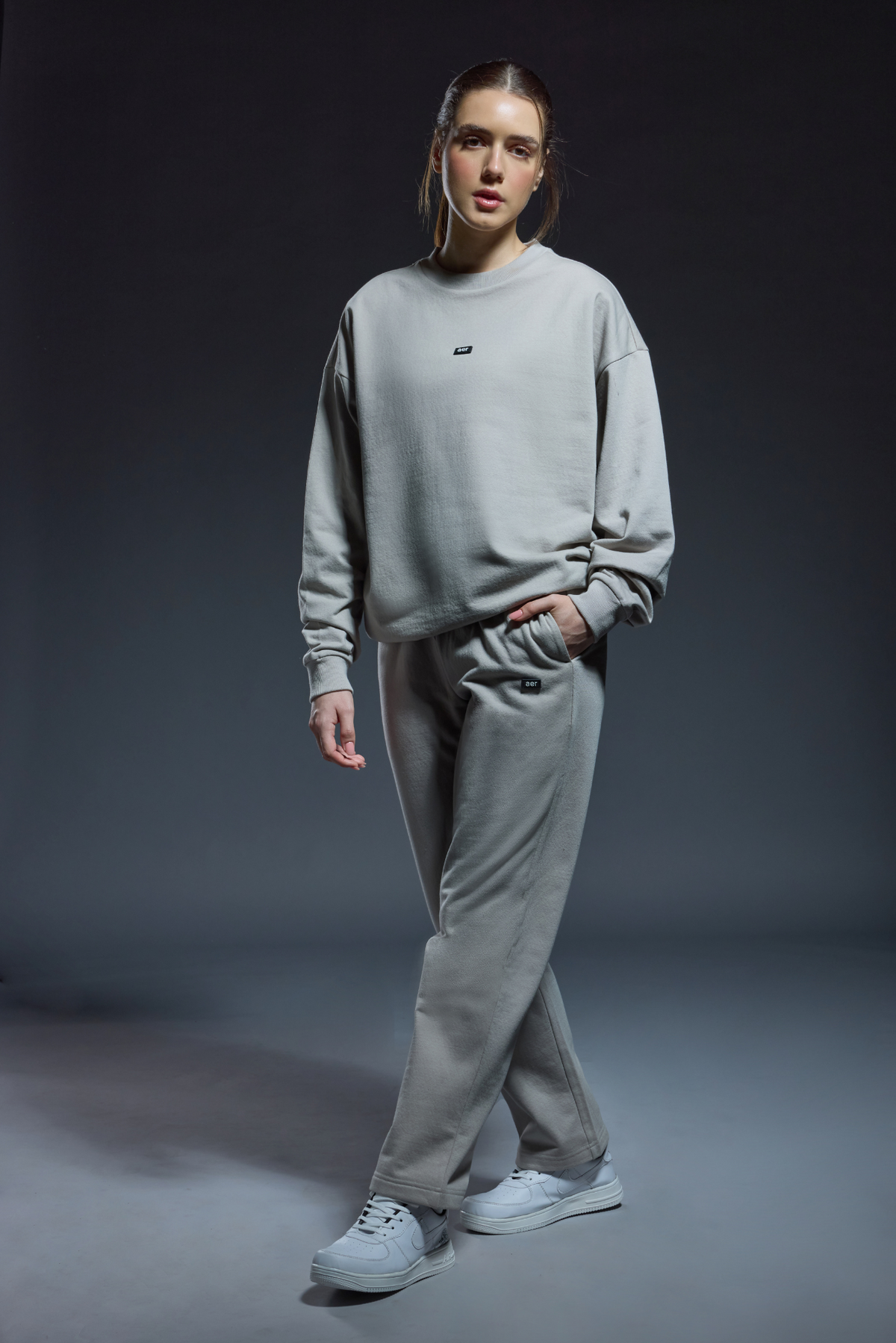 Essential Oversized Sweatshirt and Sweatpant Set - Womens