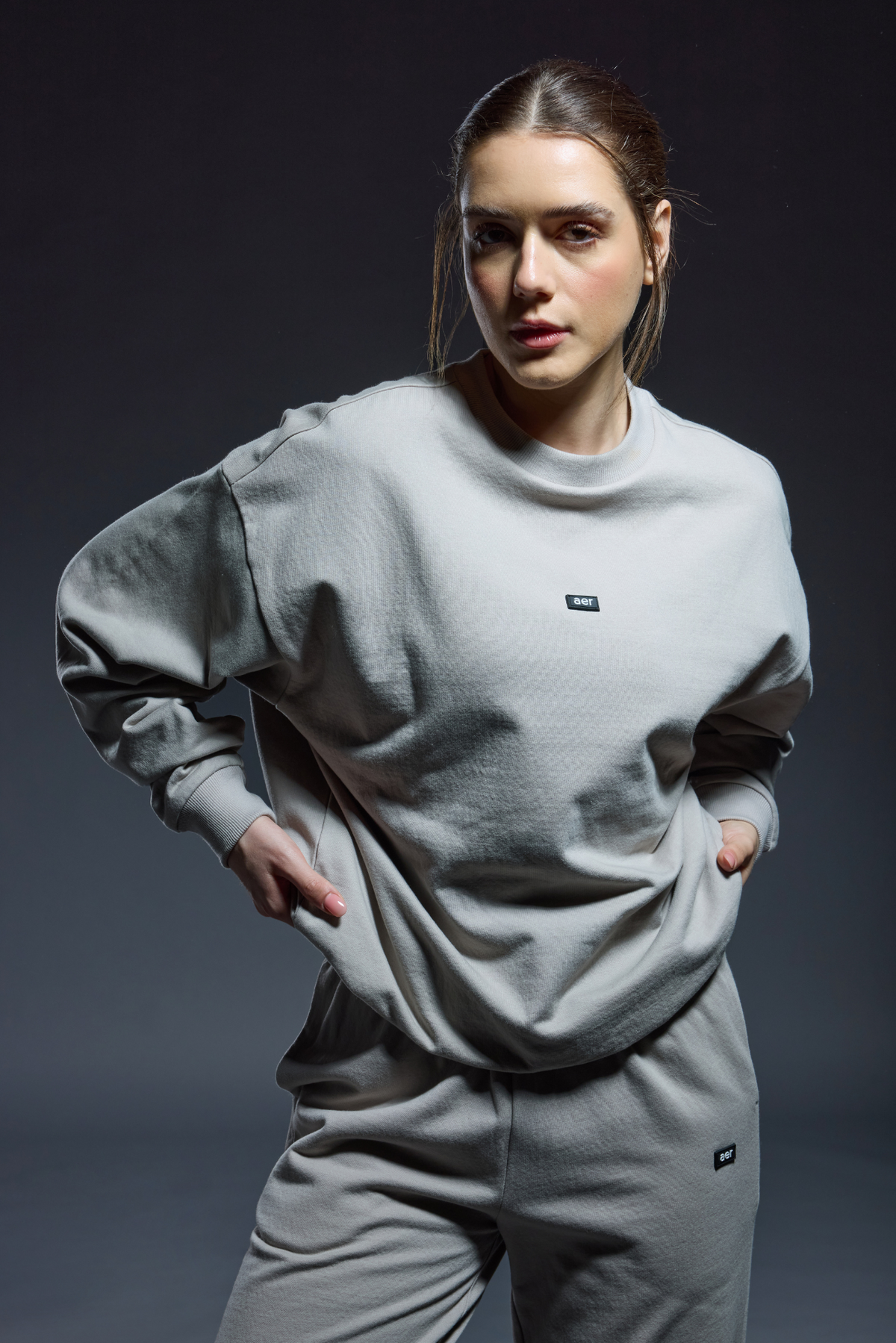 Essential Oversized Sweatshirt and Sweatpant Set - Womens